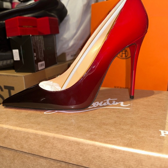 Christian Louboutin Kate Red/Black - Picture 1 of 6